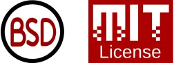 BSD and MIT Logos